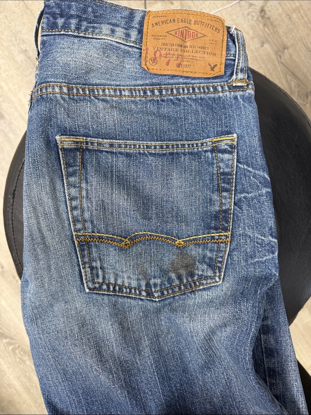 American Eagle Outfitters Men’s Medium Blue Straight Jeans - Picture 6 of 6